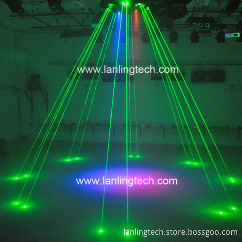 Octopus LED Laser Light, Big Lase Show Len830gg